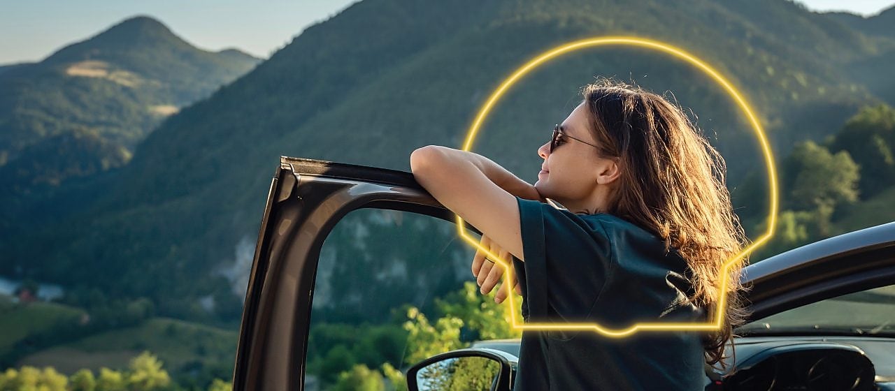 A Shell station during sunset